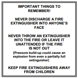 Important Fire Extinguisher Safety Facts