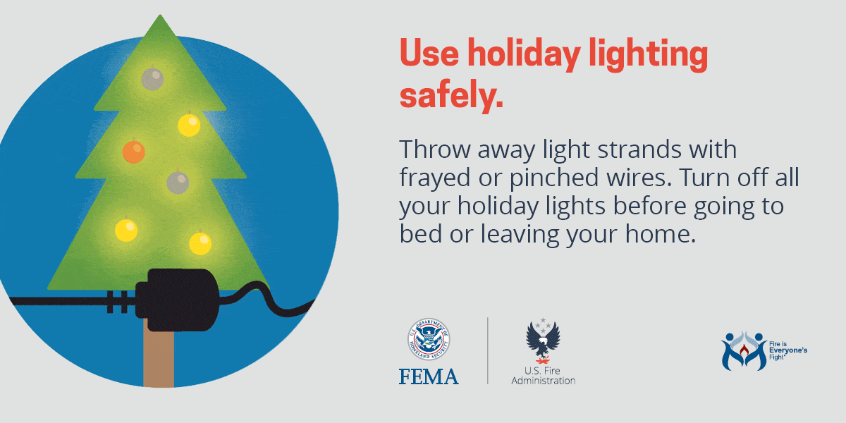 Decorations may increase your community's chances of a fire USFA