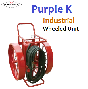 Wheeled Unit Fire Extinguisher Purple K Amerex in Anaheim, California